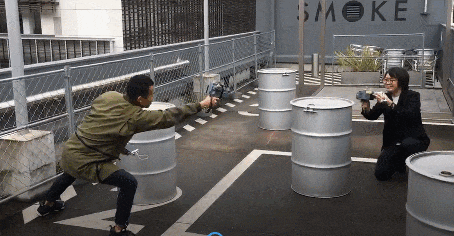 光线枪 游戏演_X-TAG手机APP游戏 红外线射击玩具枪 吃鸡游戏户外玩法