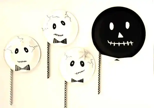 万圣节游戏卡制作_万圣节DIY手工_幽灵面具DIY