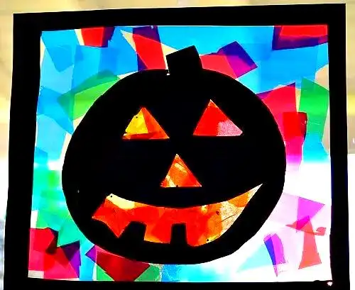 幽灵面具DIY_万圣节游戏卡制作_万圣节DIY手工