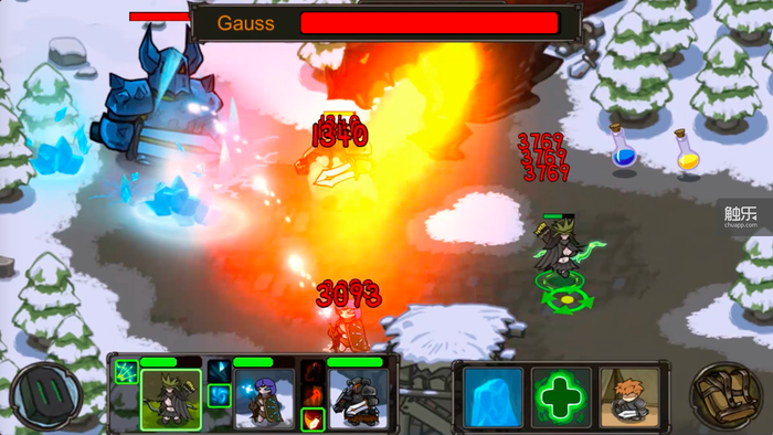 游戏后期的Boss战都很紧张，需要频繁的操控和走位