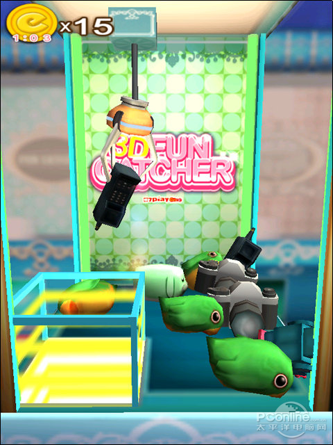 音悦汇W12 3D Fun Catcher 3D可爱夹娃娃机_3d娃娃机游戏_音悦汇W12 3D游戏体验评测
