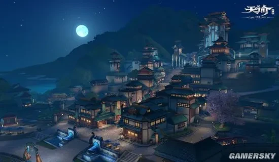 天谕手游首测 夜景模式 点光源技术_天谕手游 沉浸式体验 苏澜城 汐语湾_天谕游戏特色