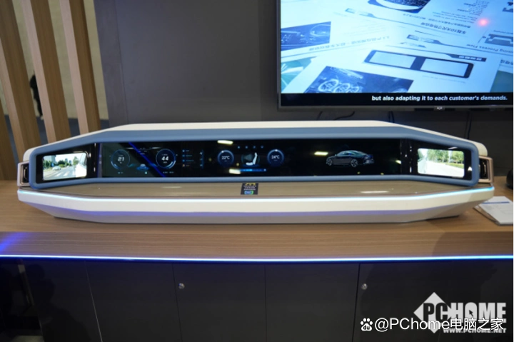 CES2024：京东方全球首发45英寸9K氧化物Mini LED车载贯穿屏