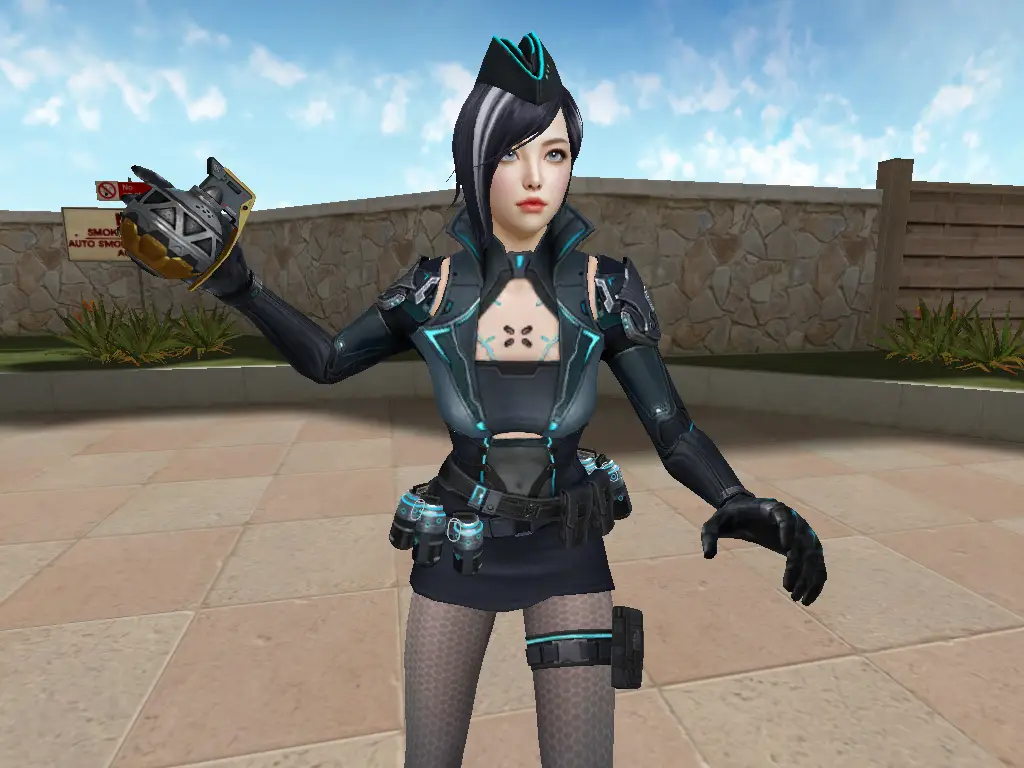 CF体验服新版本夜玫瑰幻能朋克角色属性_CF体验服新版本暗夜审判角色属性_穿越火线夜玫瑰邪恶图片