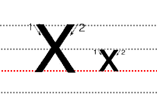 二十六个大小写字母规范的书写方法