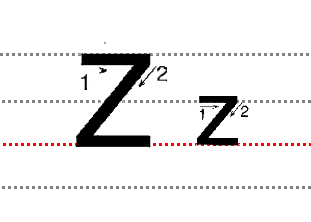 二十六个大小写字母规范的书写方法