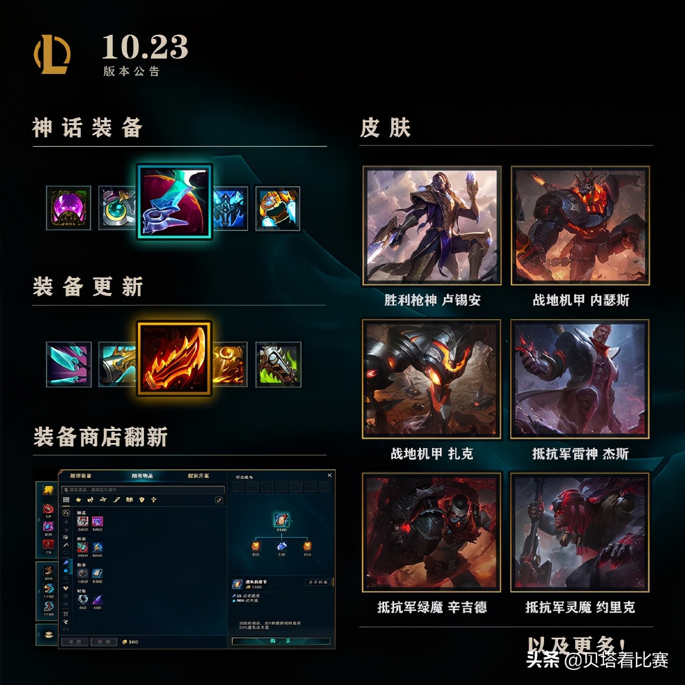 英雄联盟10.23版本更新 装备图标改动 商店界面变化_lol一进到图标就退出