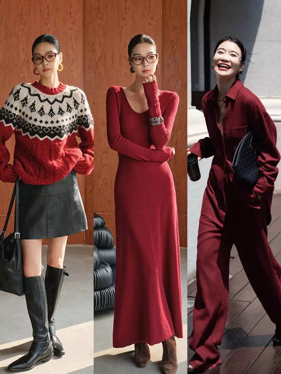 安格拉_复古浪漫色系推荐_安格拉红秋冬搭配
