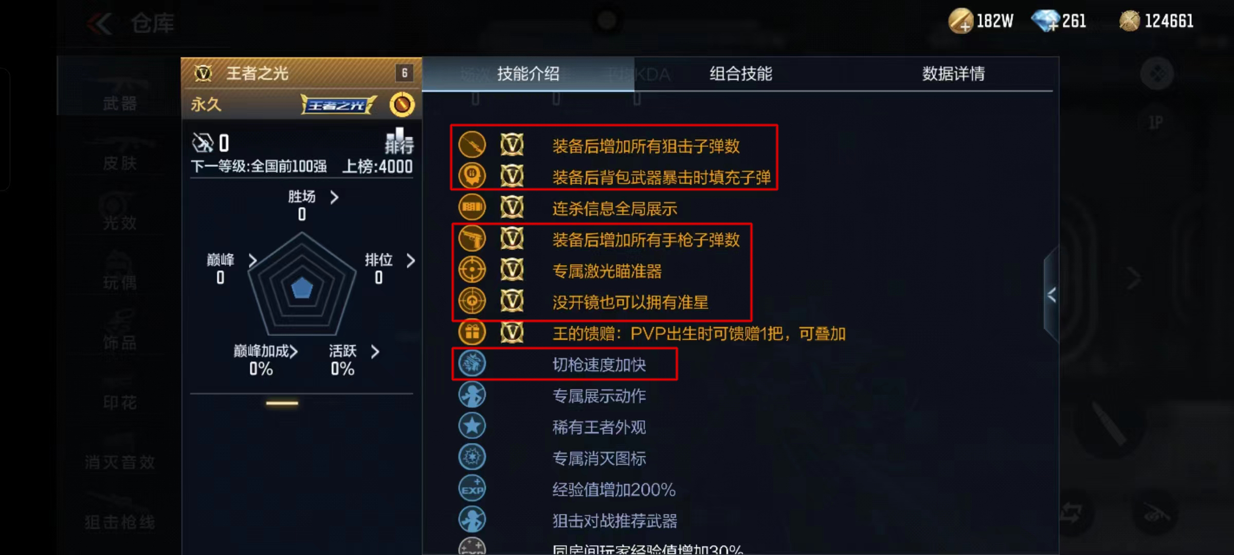 王者之光巴雷特测评_王者之光技能属性对比_穿越火线之王者