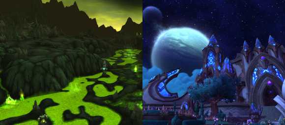 魔兽世界场景营造技巧_魔兽世界6.0新地图_魔兽世界画面风格分析