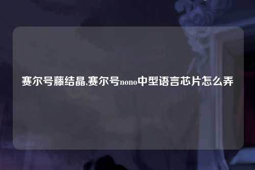 赛尔号藤结晶,赛尔号nono中型语言芯片怎么弄