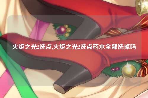 火炬之光2洗点,火炬之光2洗点药水全部洗掉吗