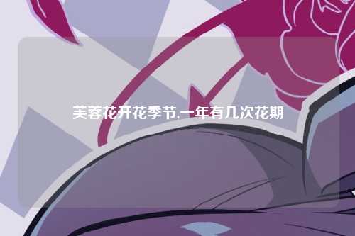芙蓉花开花季节,一年有几次花期
