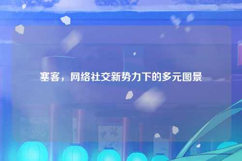 塞客，网络社交新势力下的多元图景