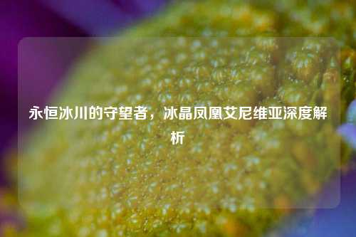 永恒冰川的守望者，冰晶凤凰艾尼维亚深度解析